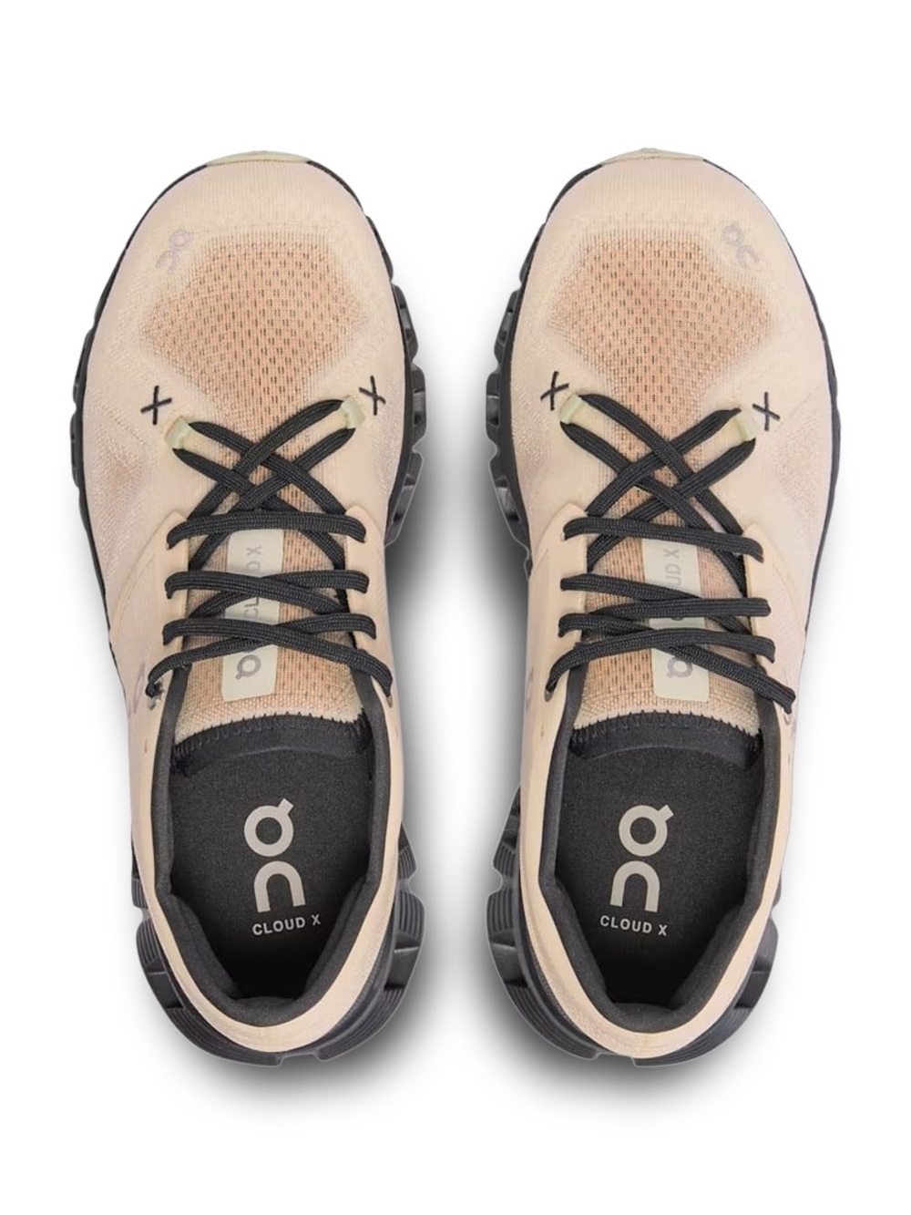 On Running Cloud X Sneakers in Beige and Black